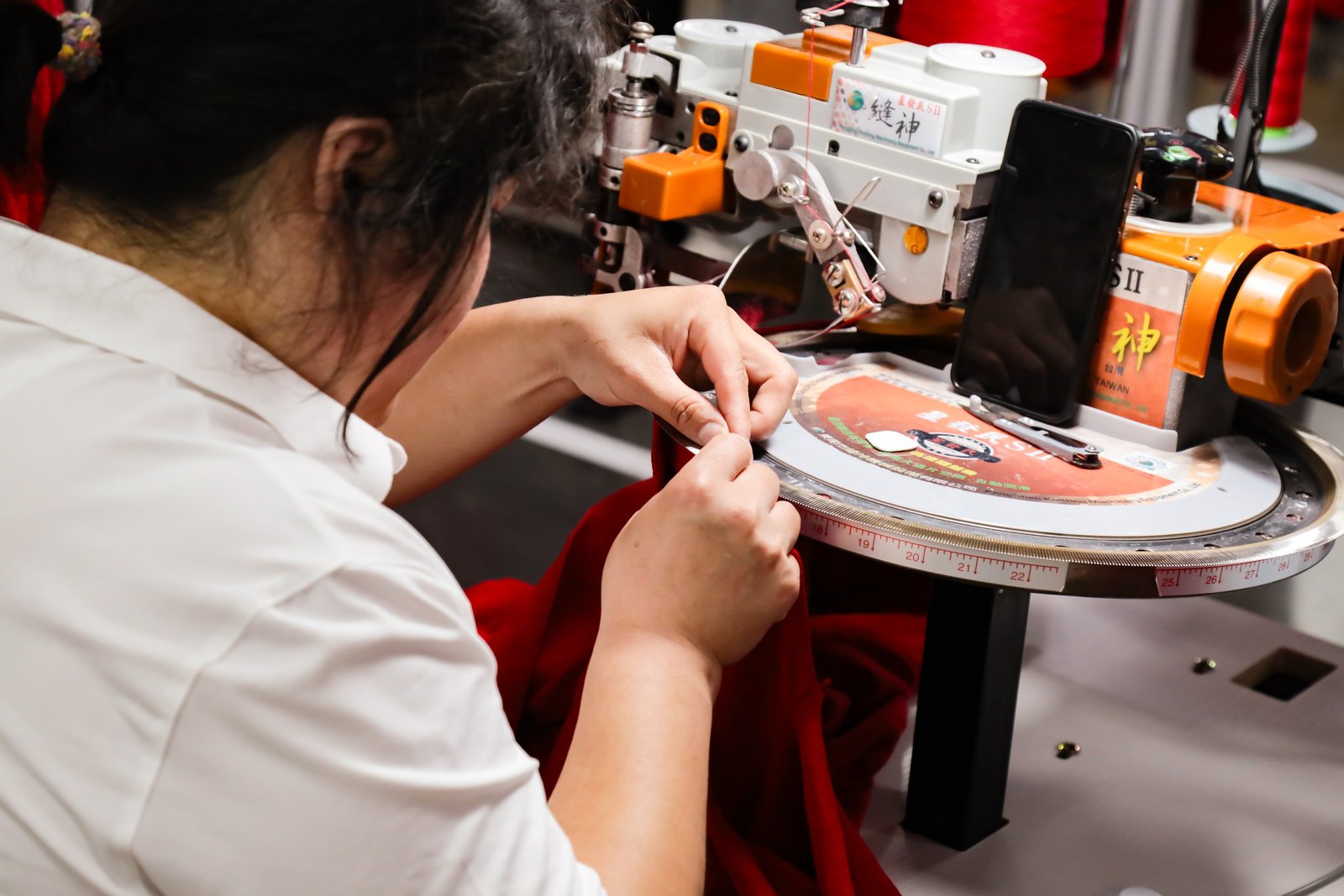 Sewing quality inspection detail
